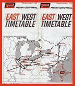 1970 PC Timetable Cover/Map